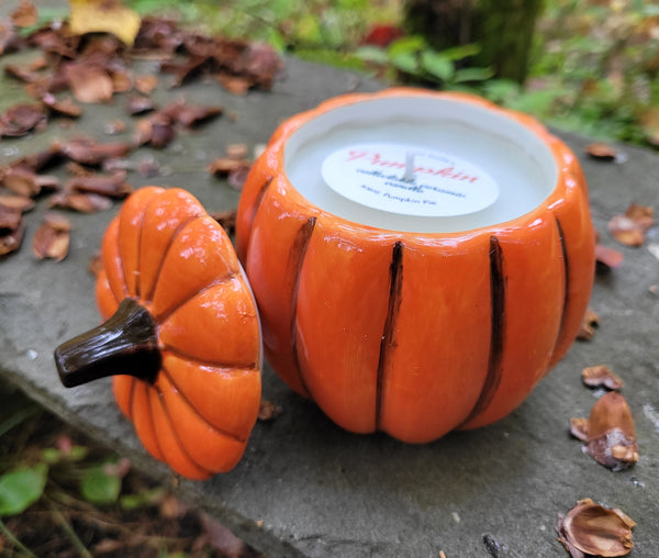 Ceramic Pumpkin Candle