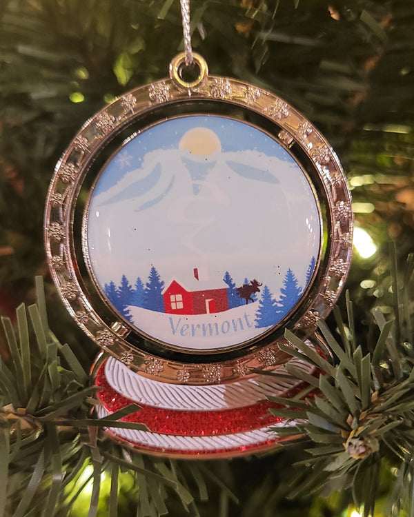 Snow Globe Spinner Ornament