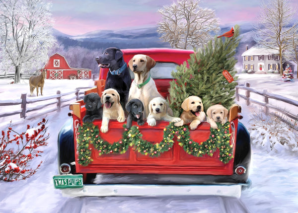 Festive Pups Jigsaw Puzzle