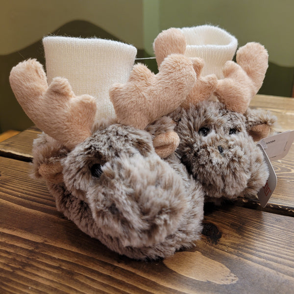 Plush baby shoes
