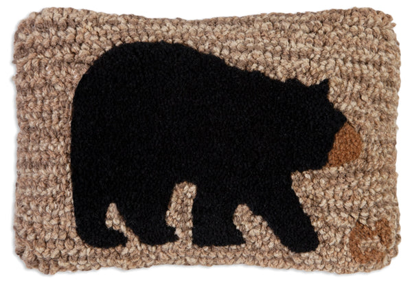 Hooked Wool Pillow 8" x 12"