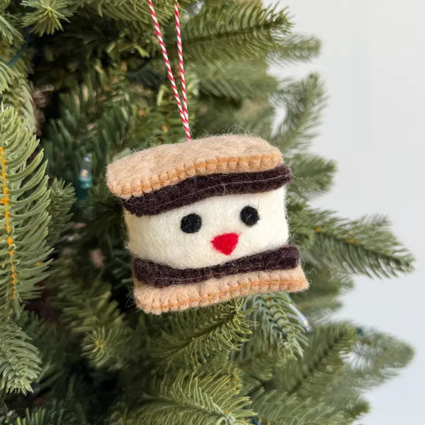 Felt S'more Ornament