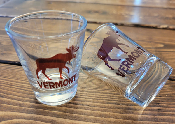 Vermont Moose Shot Glass