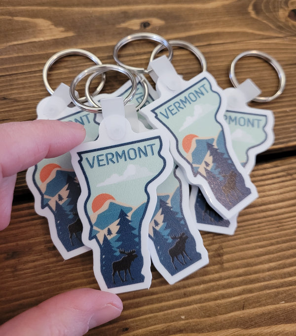 Soft vinyl keyring