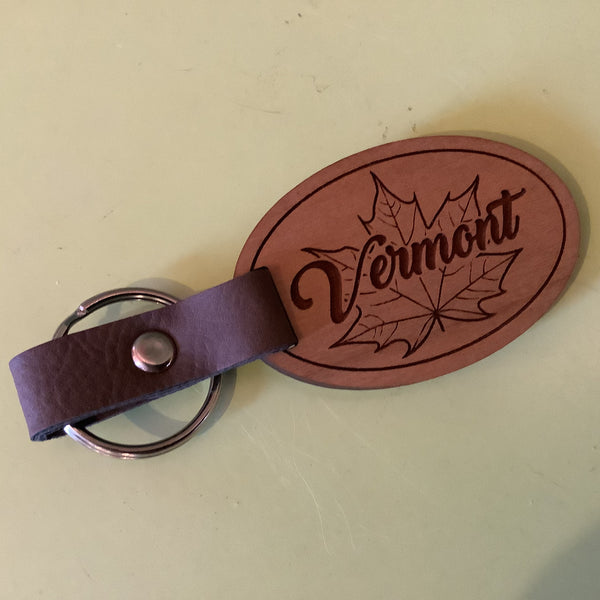 Vermont Wooden Keychains
